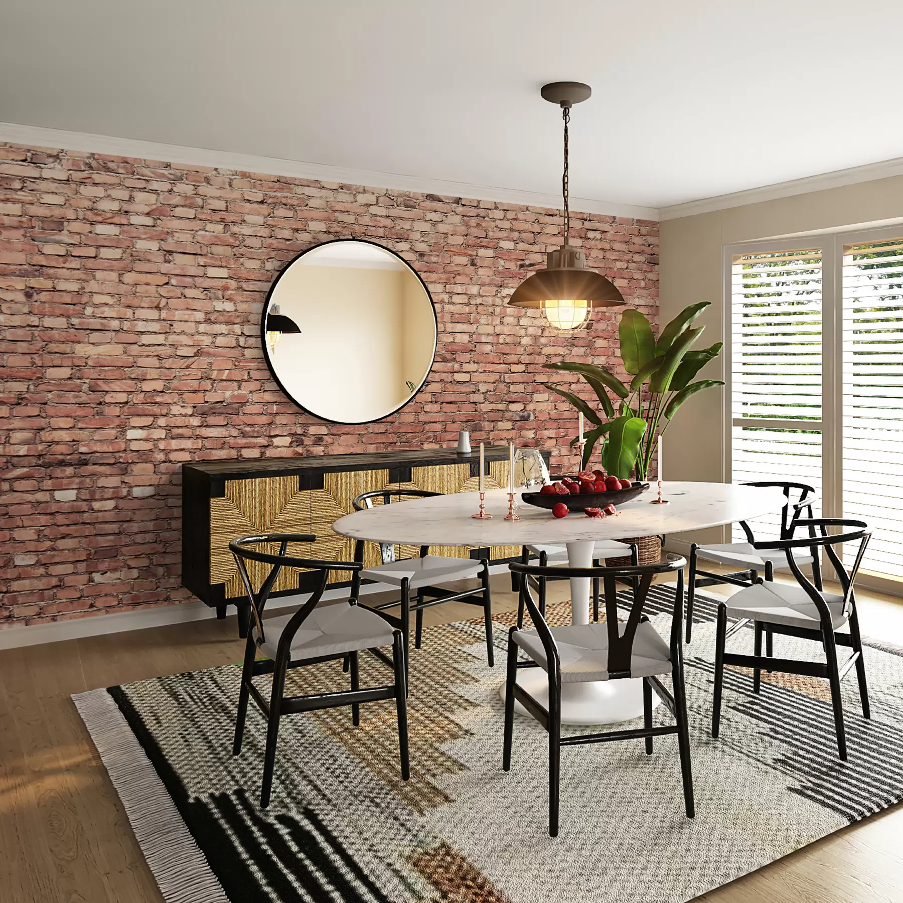 wall murals Смеђа, дрво и правоугаоник u53032