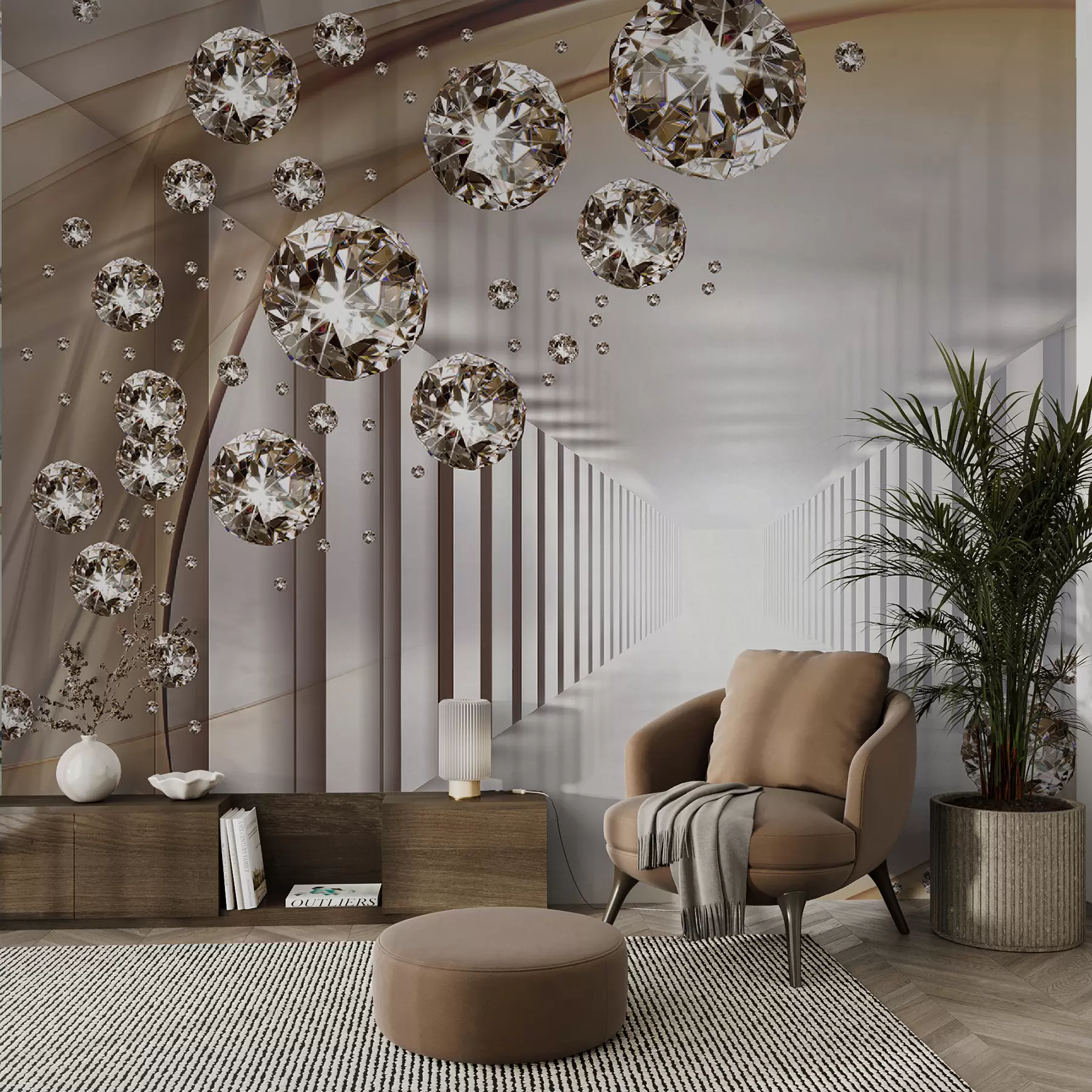 wall murals Светло, дизајн ентеријера и украса u79958