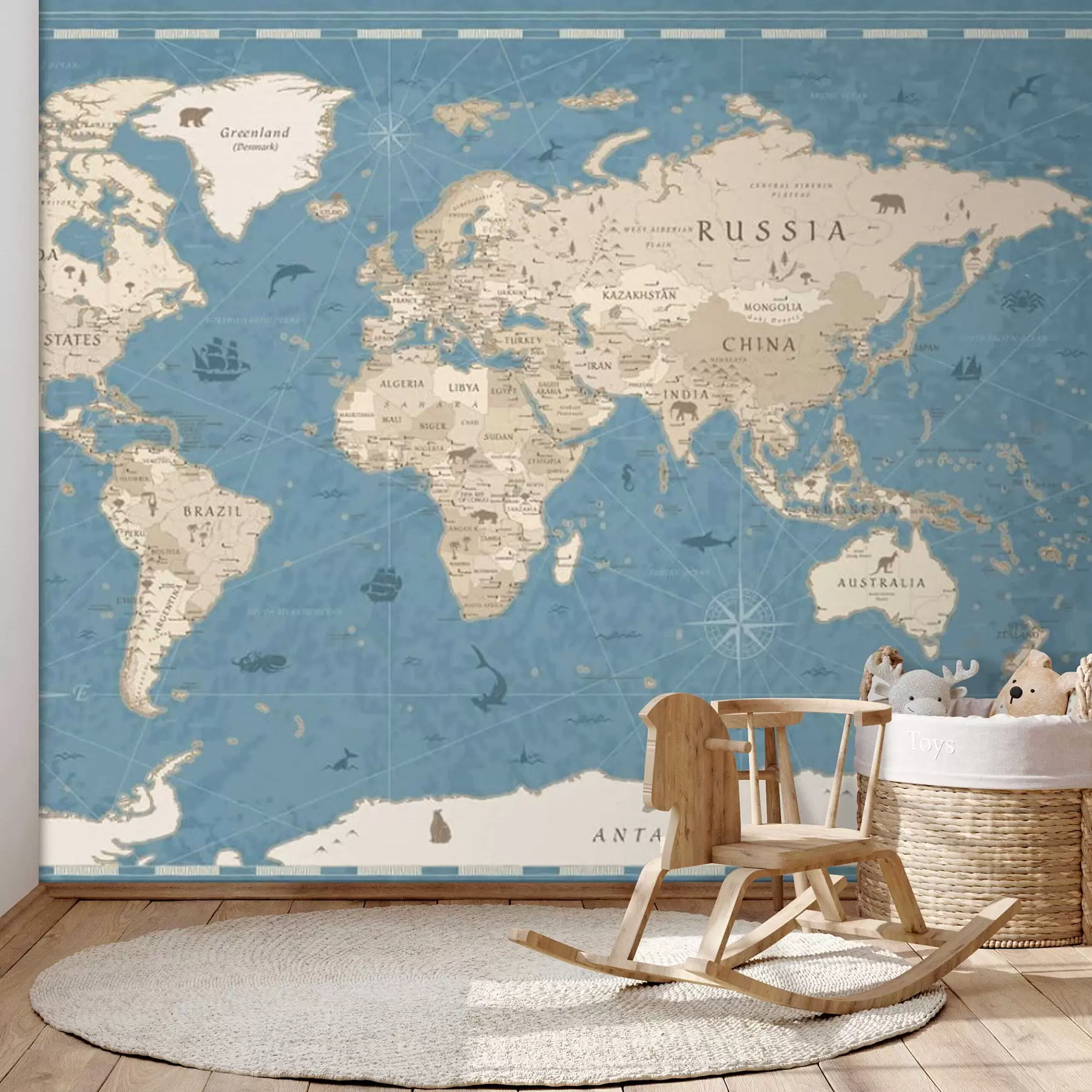 wall murals Светска карта, стара карта u50378