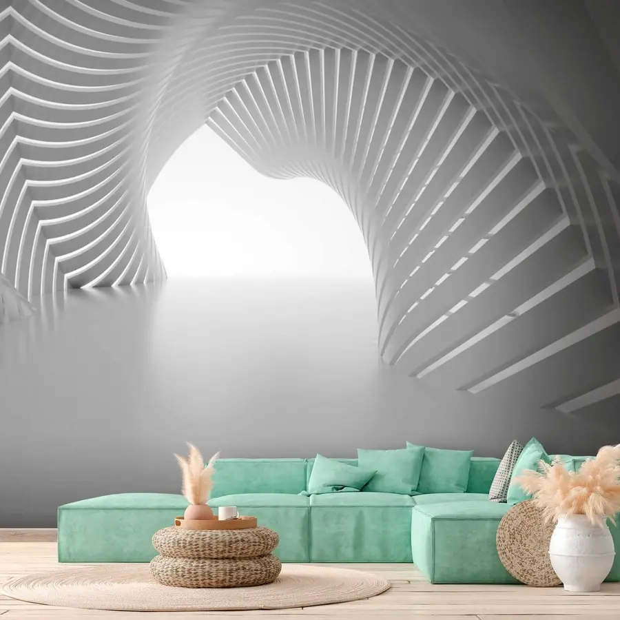 wall murals Сива, симетрија и нијансе и нијансе u02035