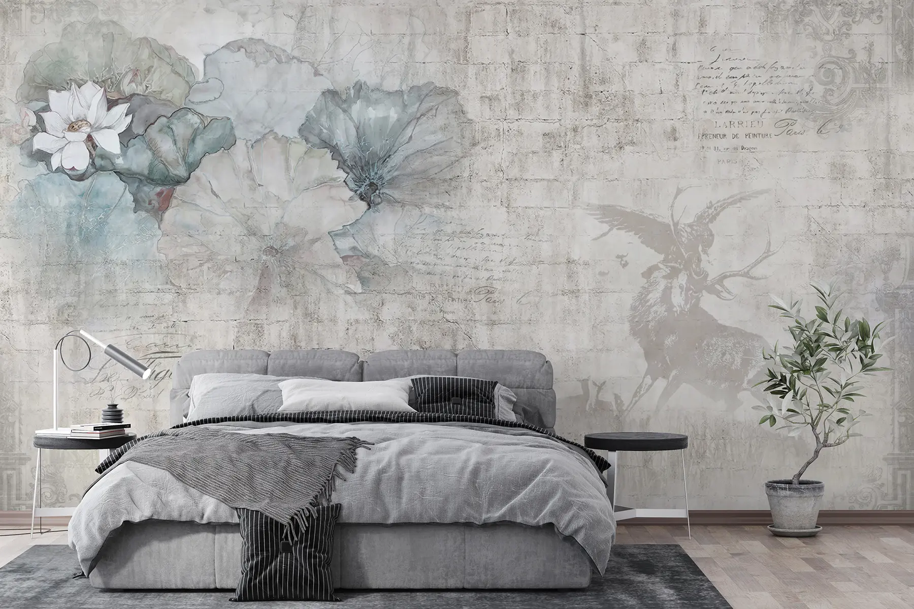 wall murals Цвет, уметност и латица u04724