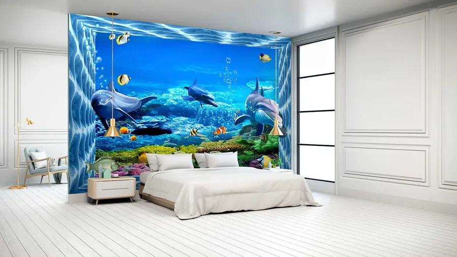 wall murals Делфини у подводном свету u05154