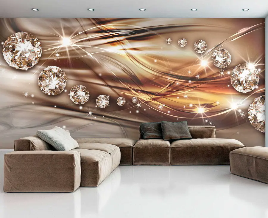 wall murals Рхинестони у измаглици u05228
