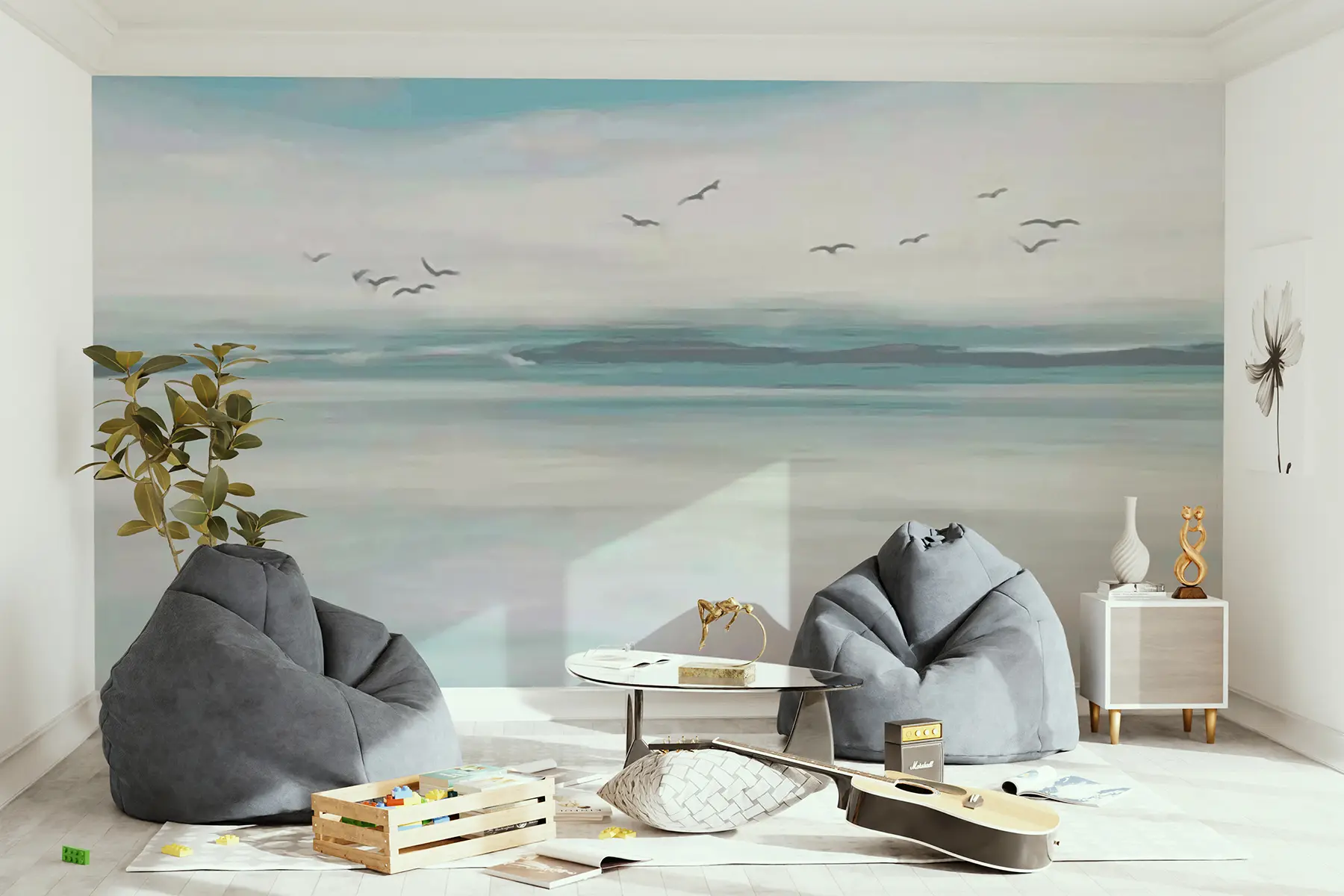 wall murals Галебови преко мора u05695