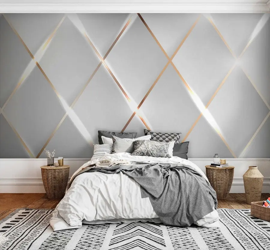 wall murals Мрежа на белој позадини u06014