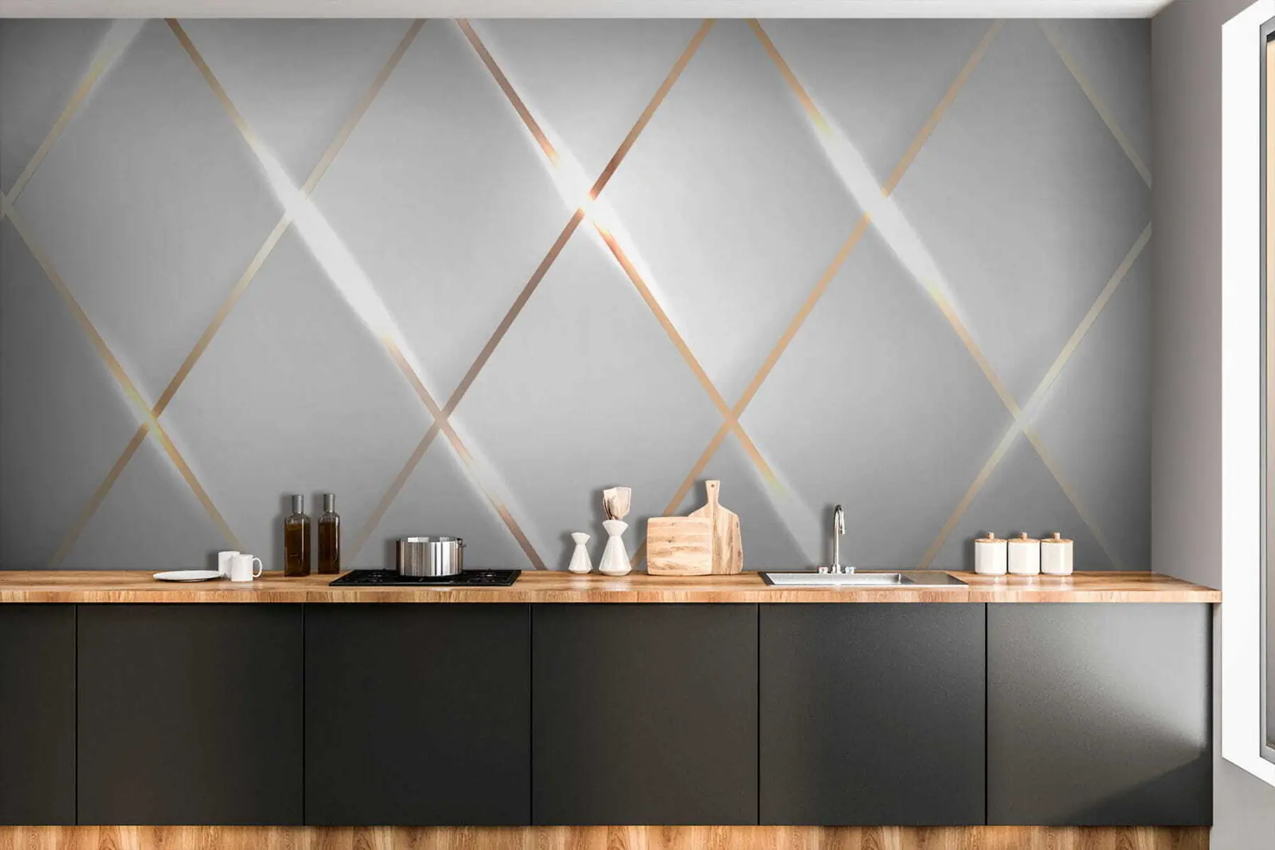 wall murals Мрежа на белој позадини u06014