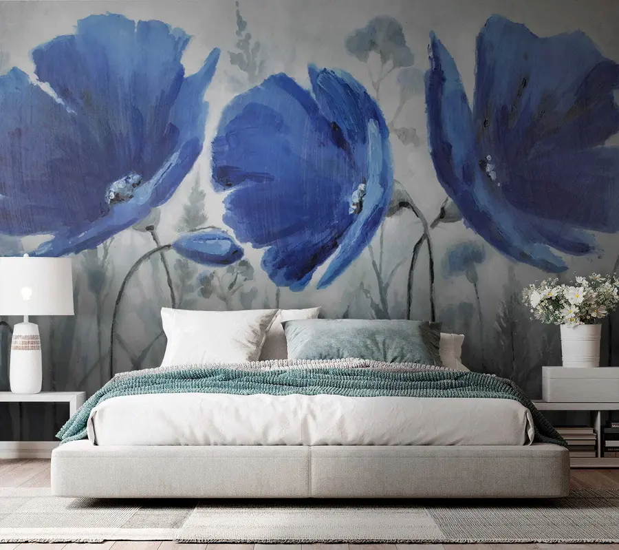 wall murals Плаво цвеће u07033