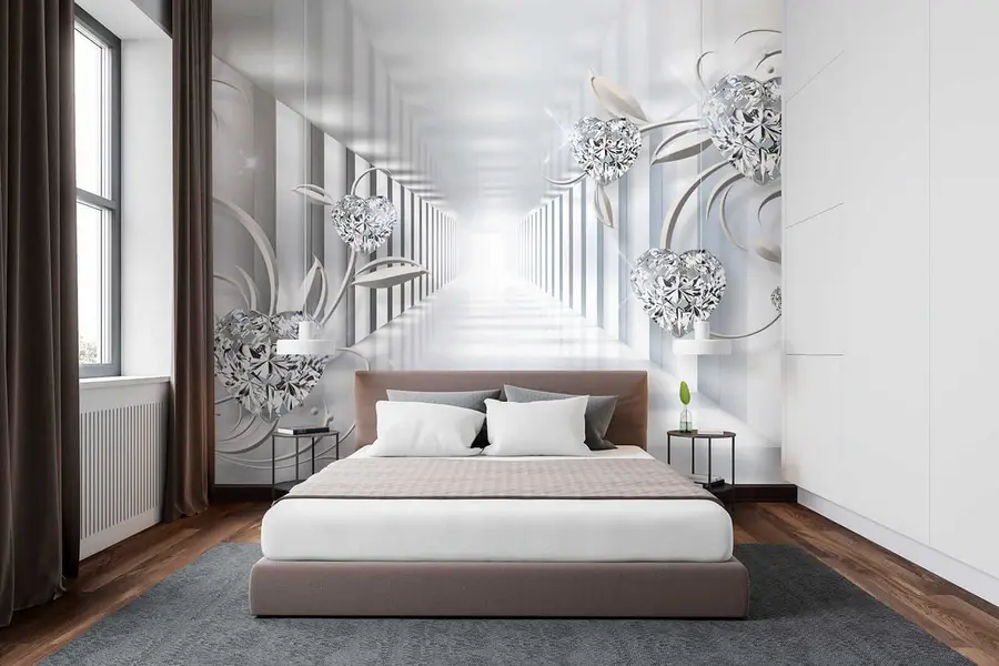 wall murals Дијамантна срца у тунелу u07513