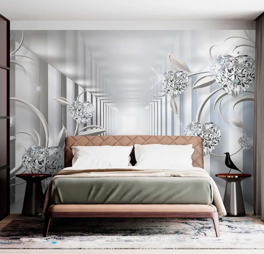 wall murals Дијамантна срца у тунелу u07513