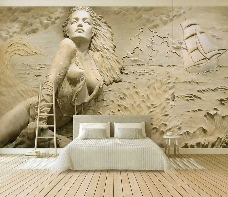 wall murals Сирена на стијени u08057