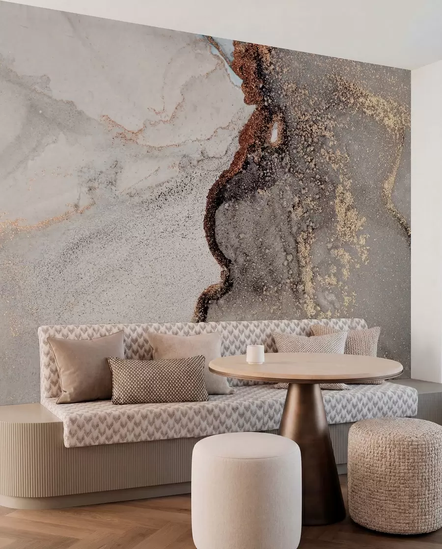 wall murals Сива течност u08653