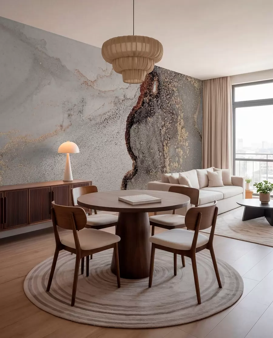 wall murals Сива течност u08653
