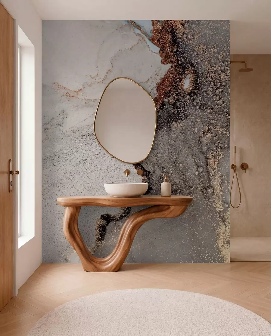 wall murals Сива течност u08653
