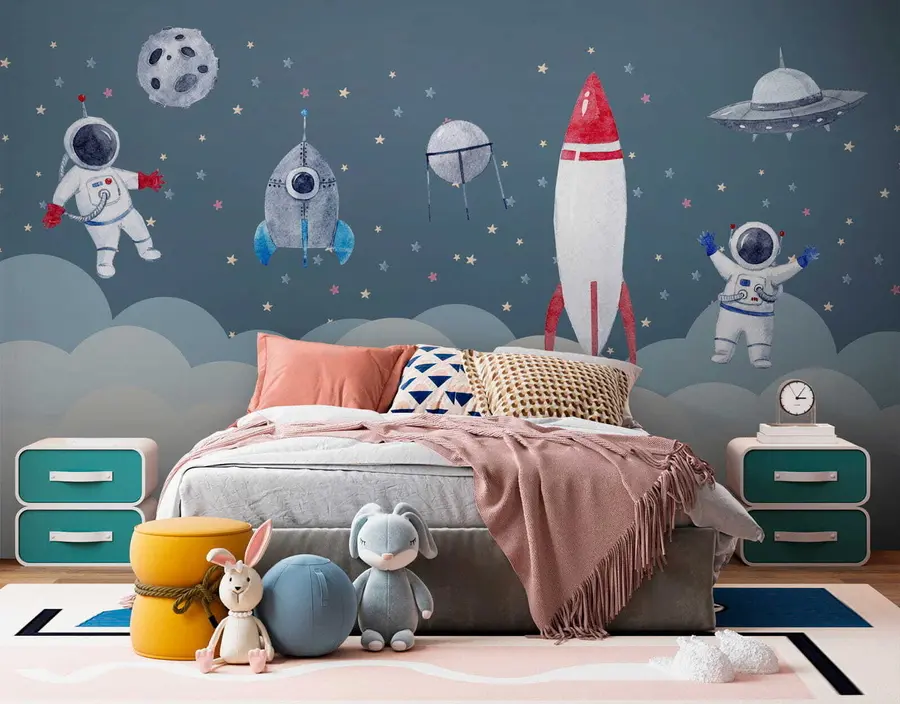 wall murals Космонаути у вртићу u09813