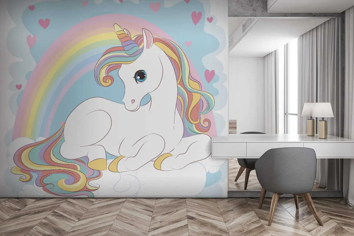 wall murals Раинбов, бели и кичмењаци u10971