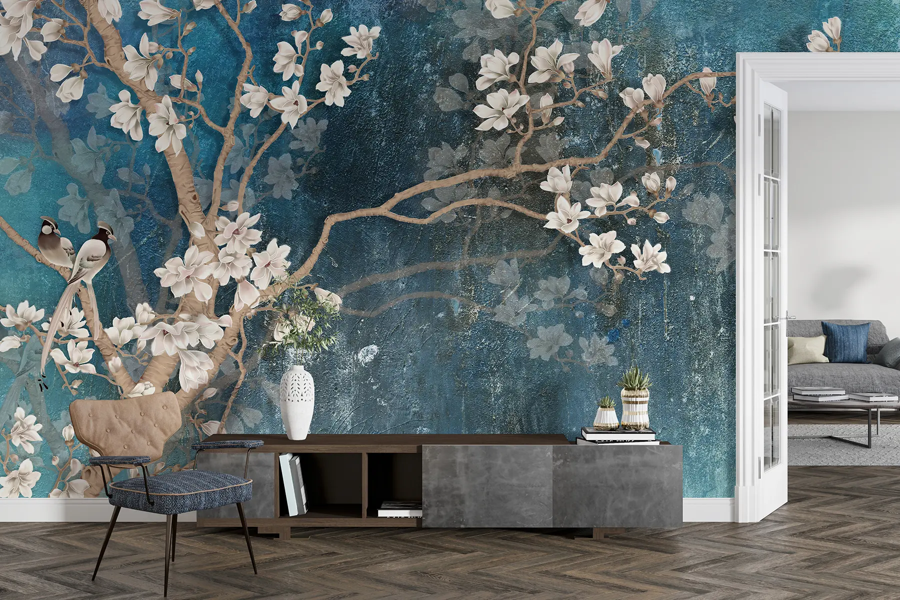 wall murals Цвет, вода и подружница u12150