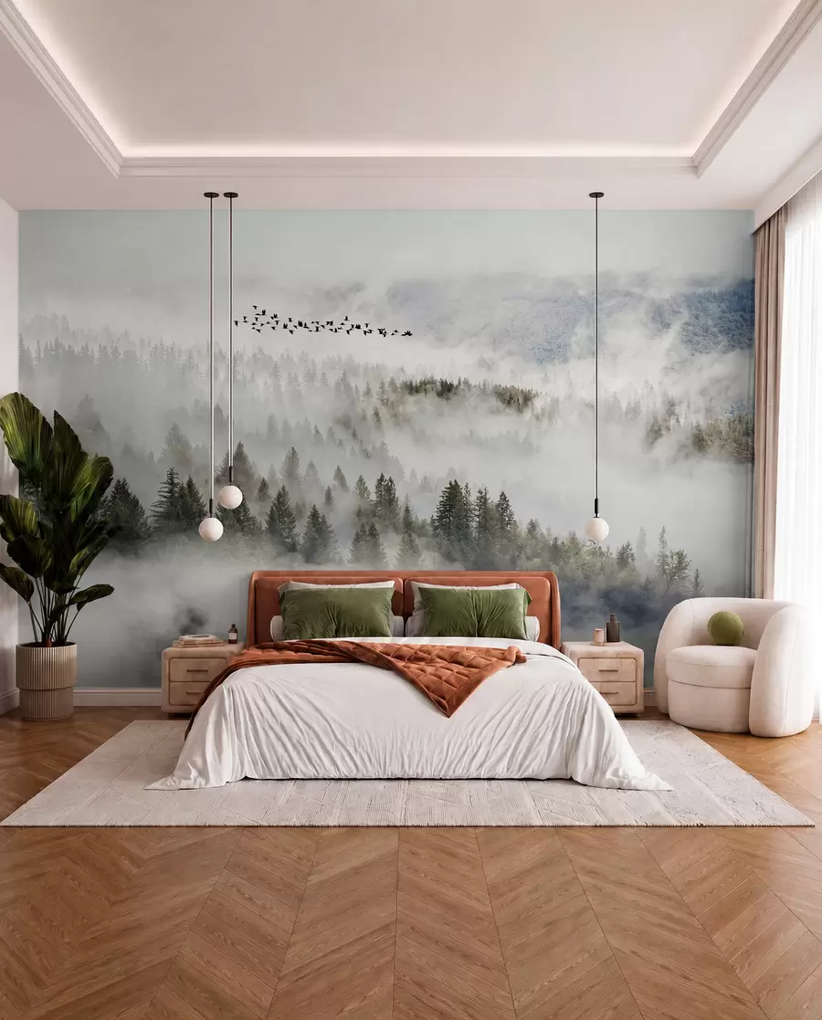 wall murals Ptice iznad magle u13823