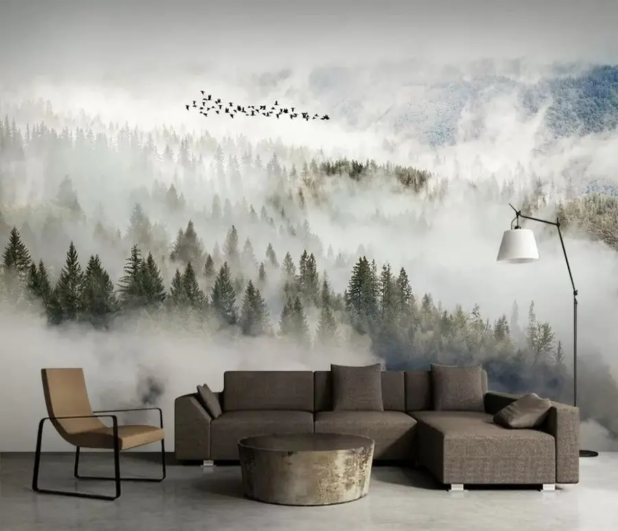 wall murals Облак, небо и планина u13823