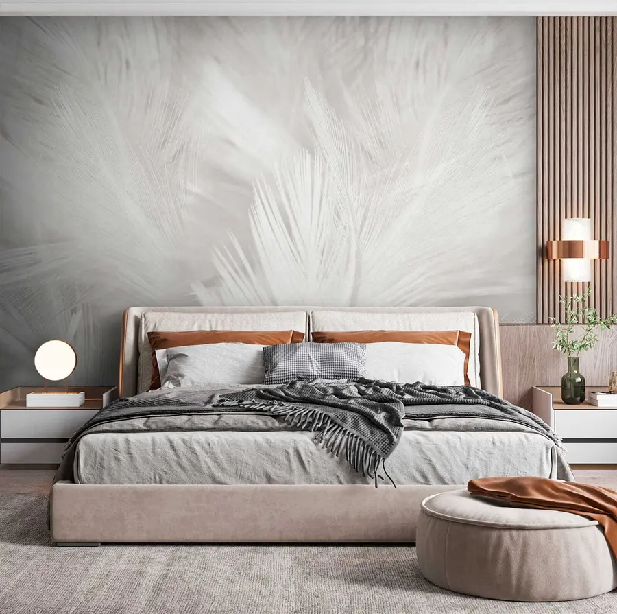 wall murals Биљка, око и перо u15622