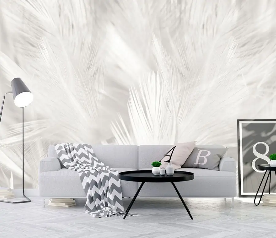 wall murals Биљка, око и перо u15622