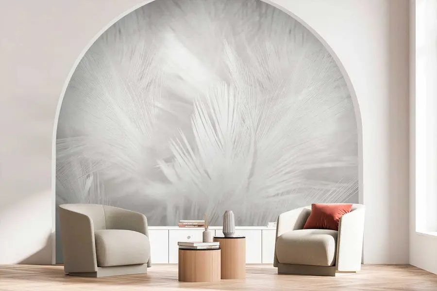 wall murals Биљка, око и перо u15622