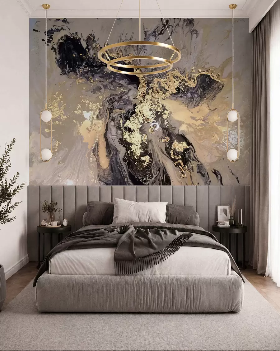 wall murals Mastilo i zlatne žile u16941