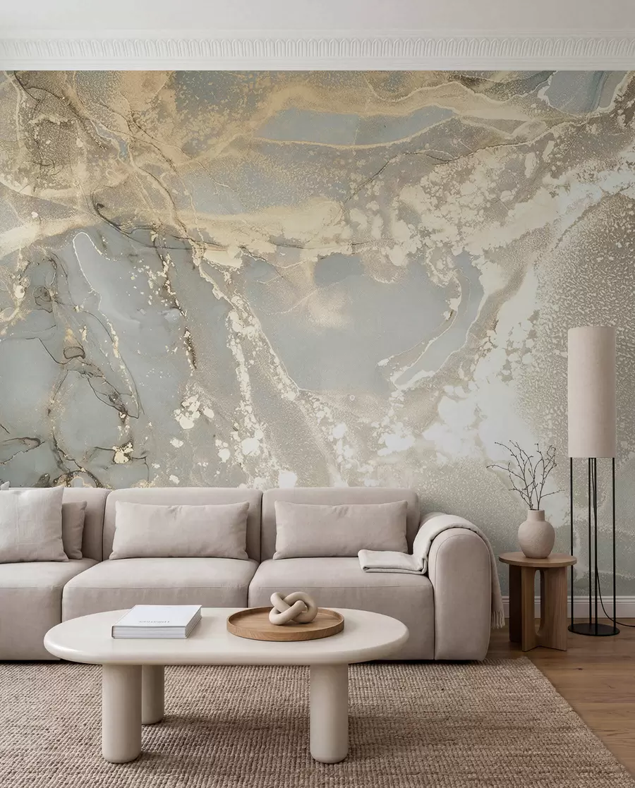 wall murals Сиви и жути мермер u17492