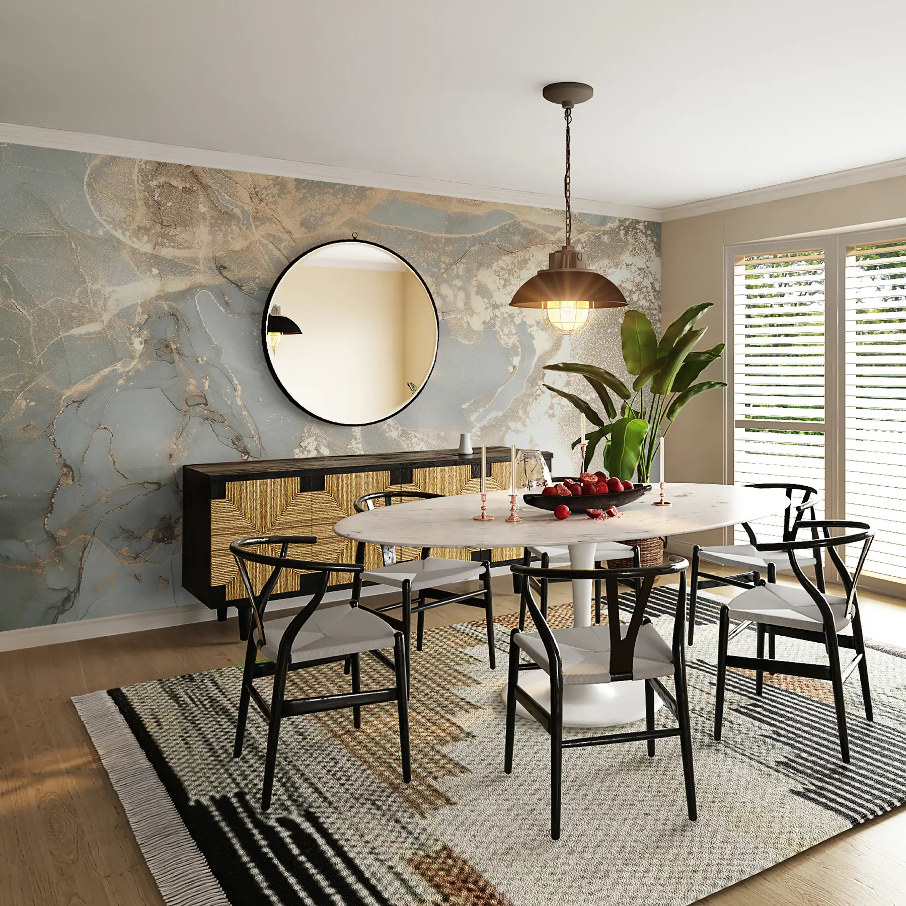 wall murals Сиви и жути мермер u17492