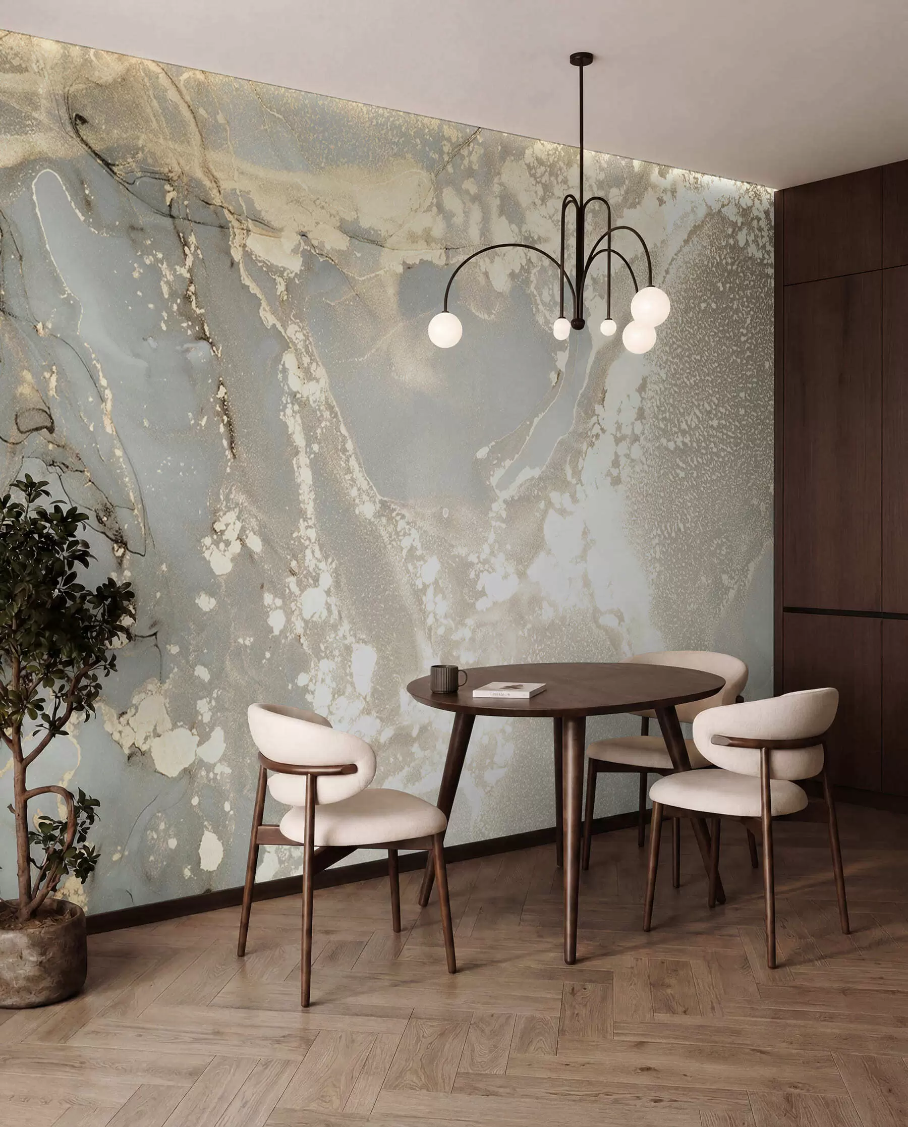 wall murals Сиви и жути мермер u17492