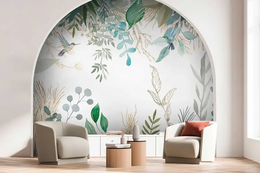 wall murals Ботаника, лист и зелена u17579