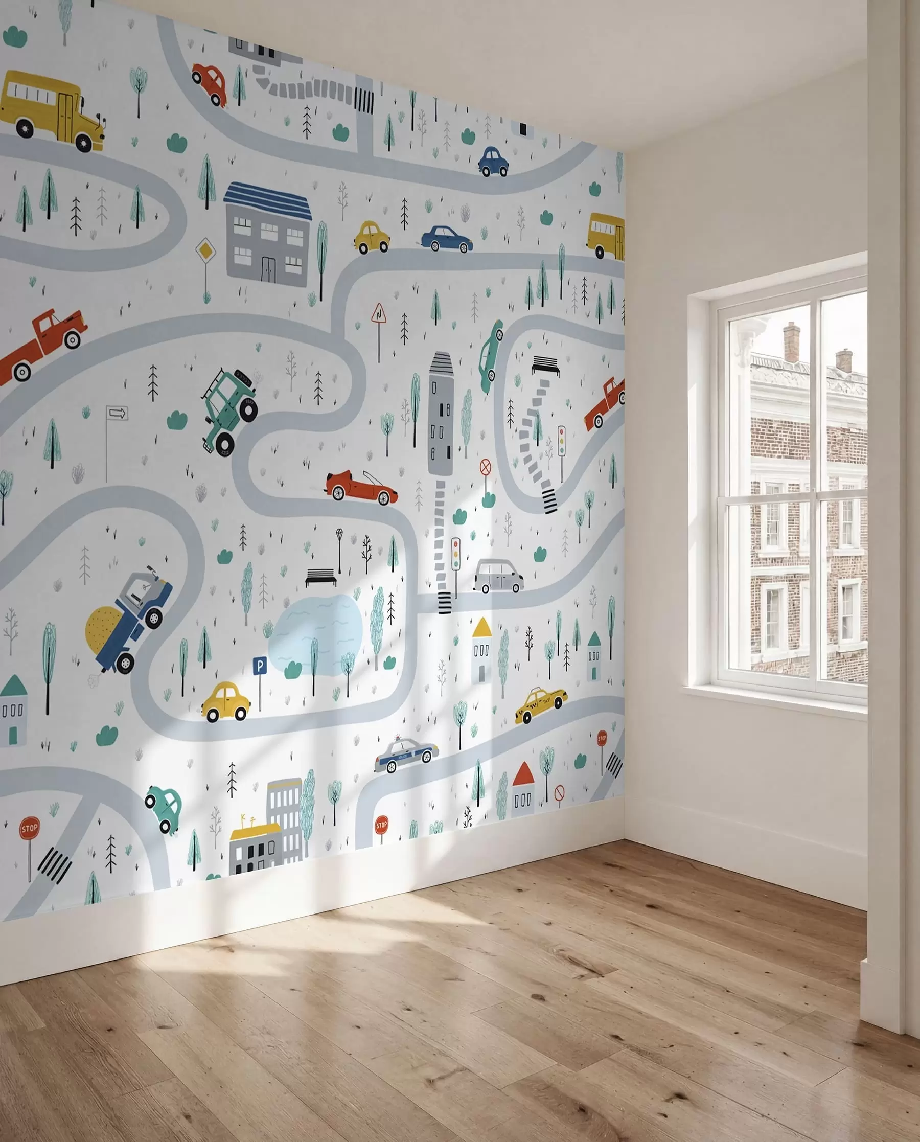 wall murals Лавиринт аутомобила u19938