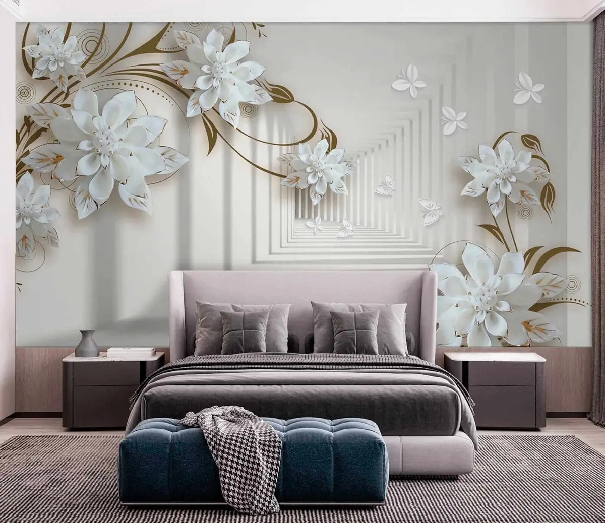 wall murals Цвеће у тунелу u21861