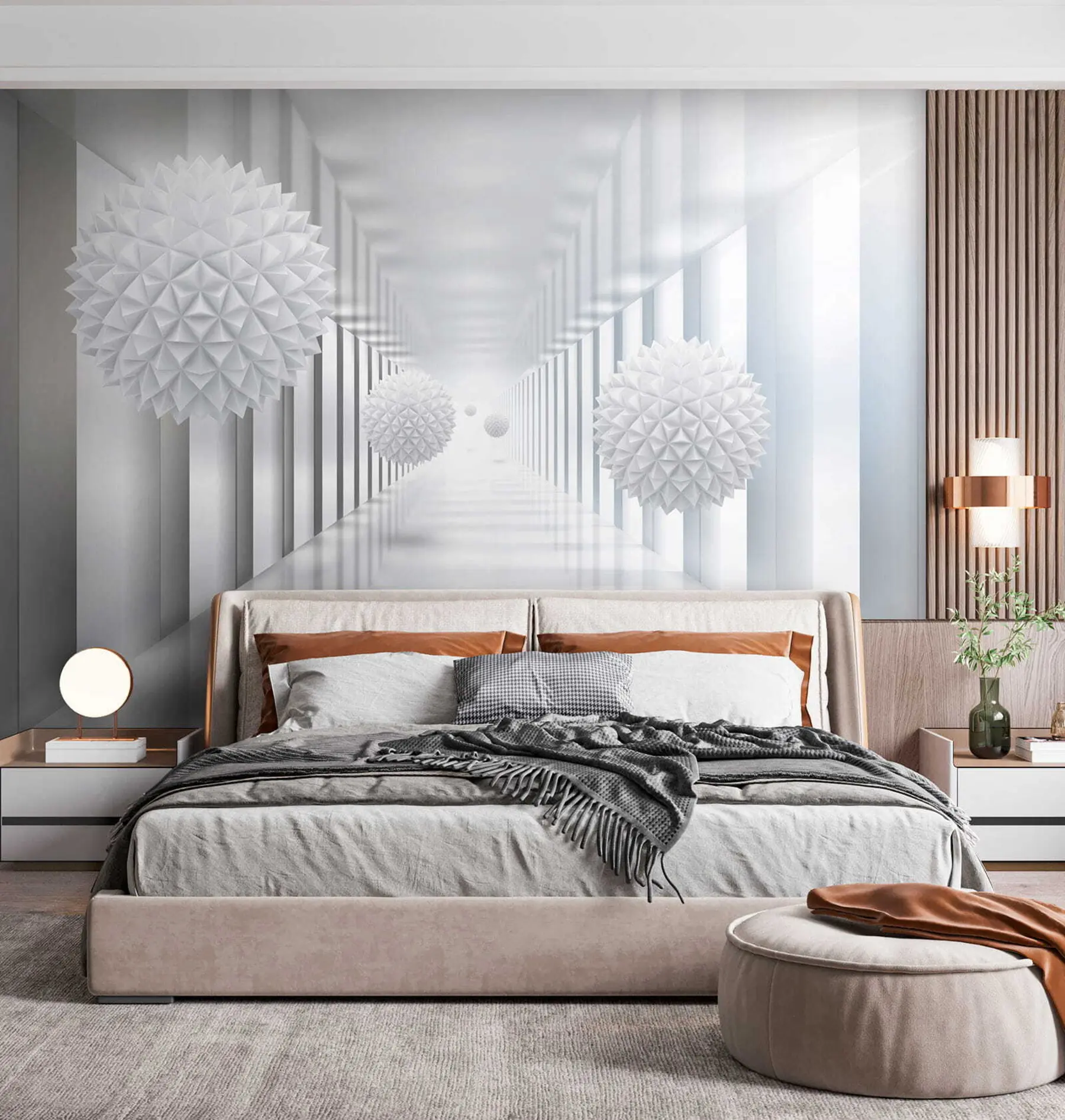 wall murals Куглице у тунелу u24571