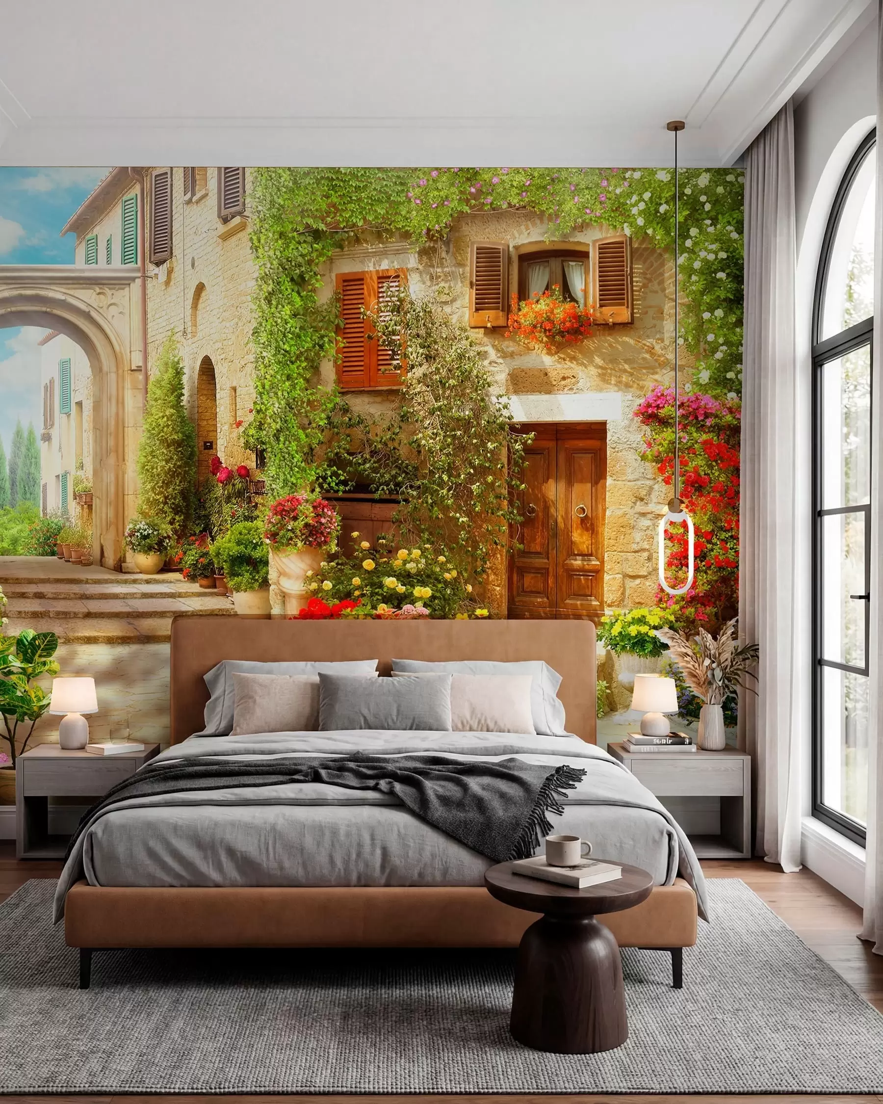 wall murals Sunčani prolaz u selu u25419
