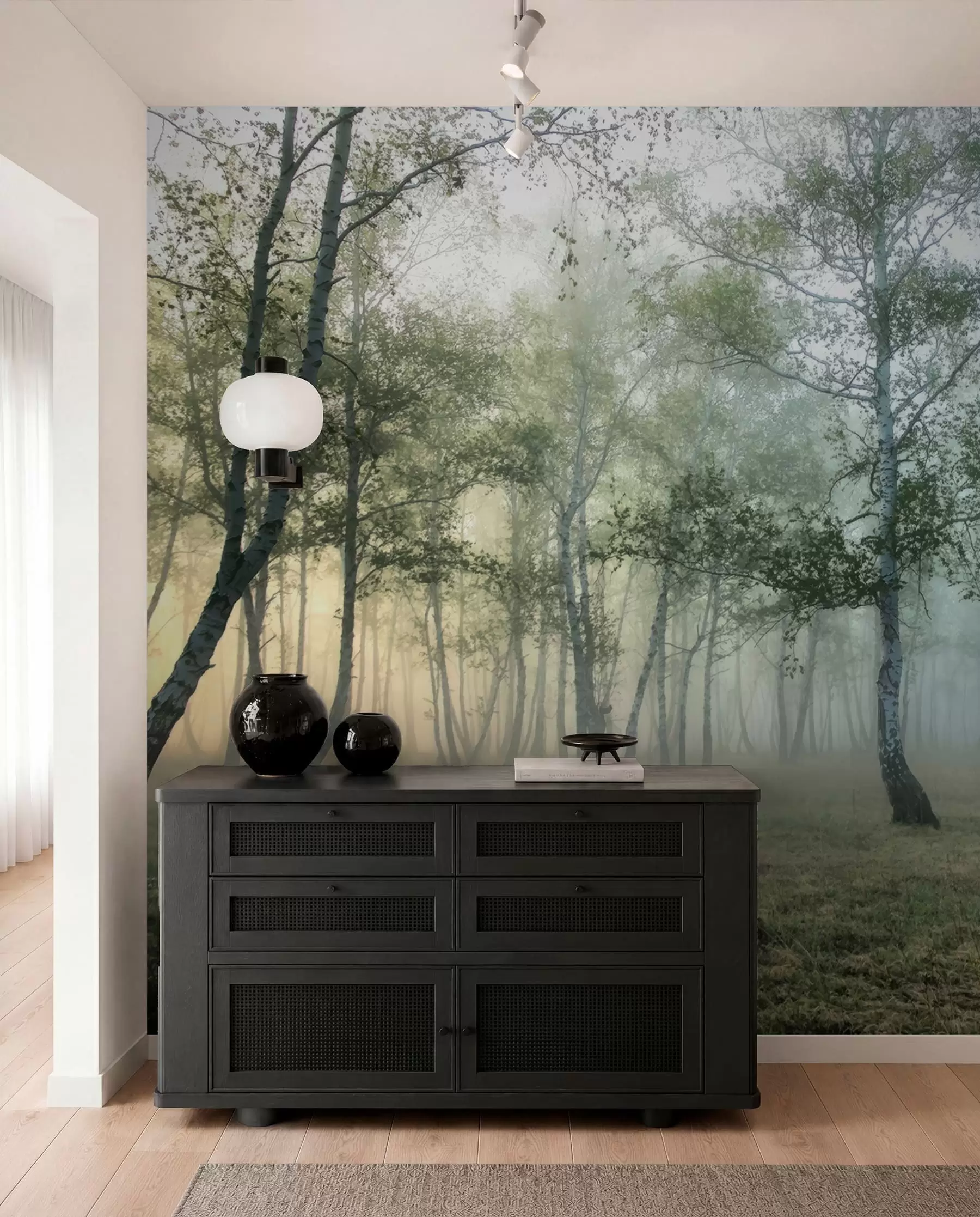 wall murals Фог Бирцх Форест u25820
