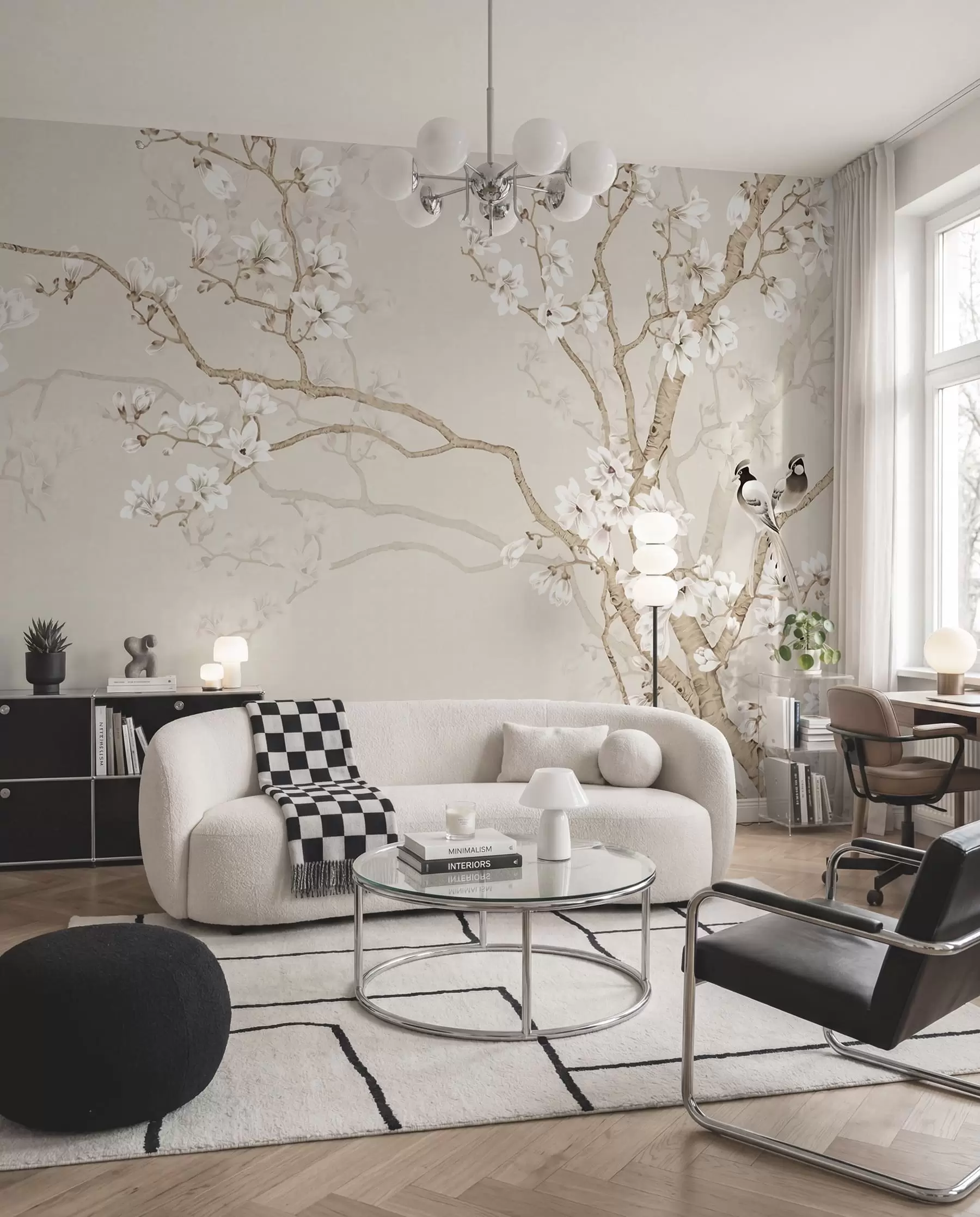 wall murals Ptice među cvjetovima u25842