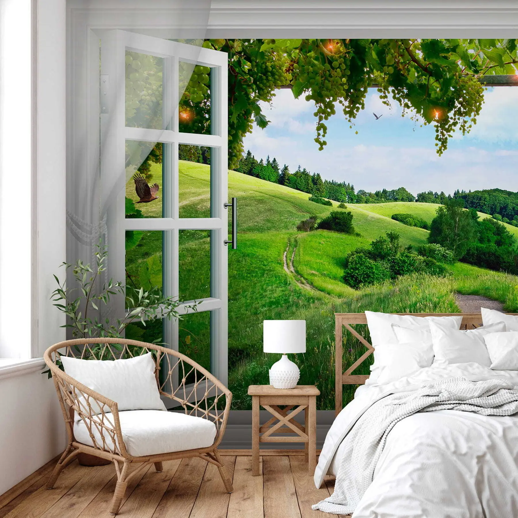 wall murals Поглед са прозора у чишћење u28196