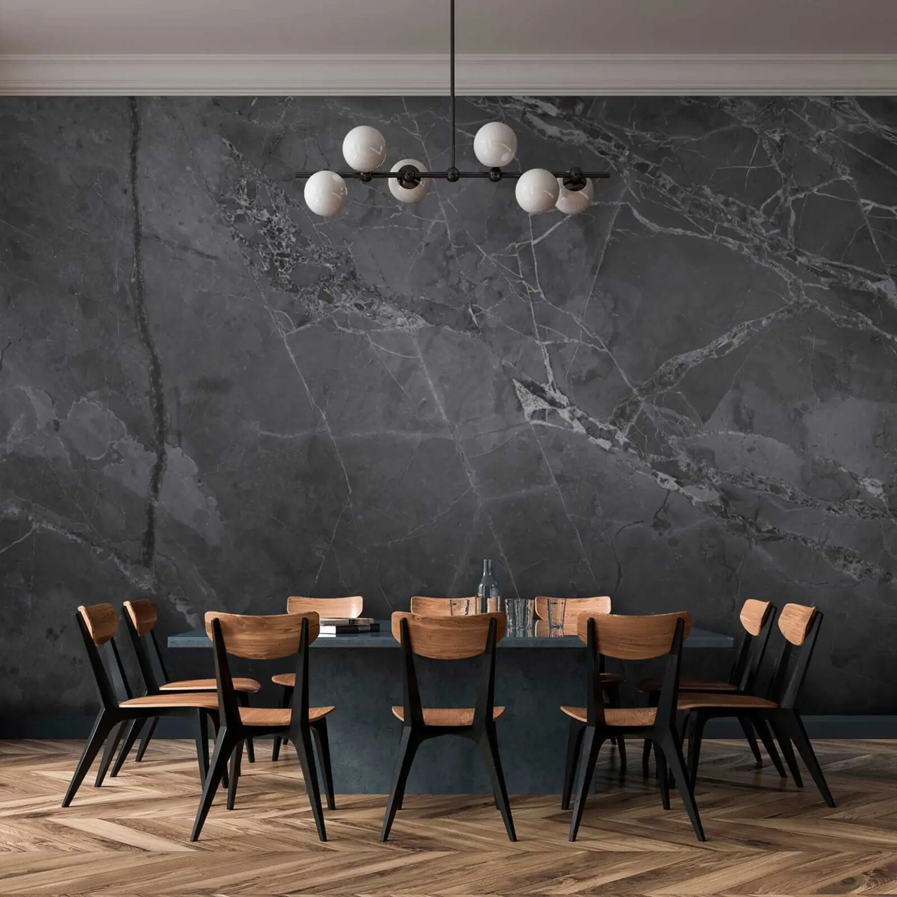 wall murals Тамно сиви мермер u29912