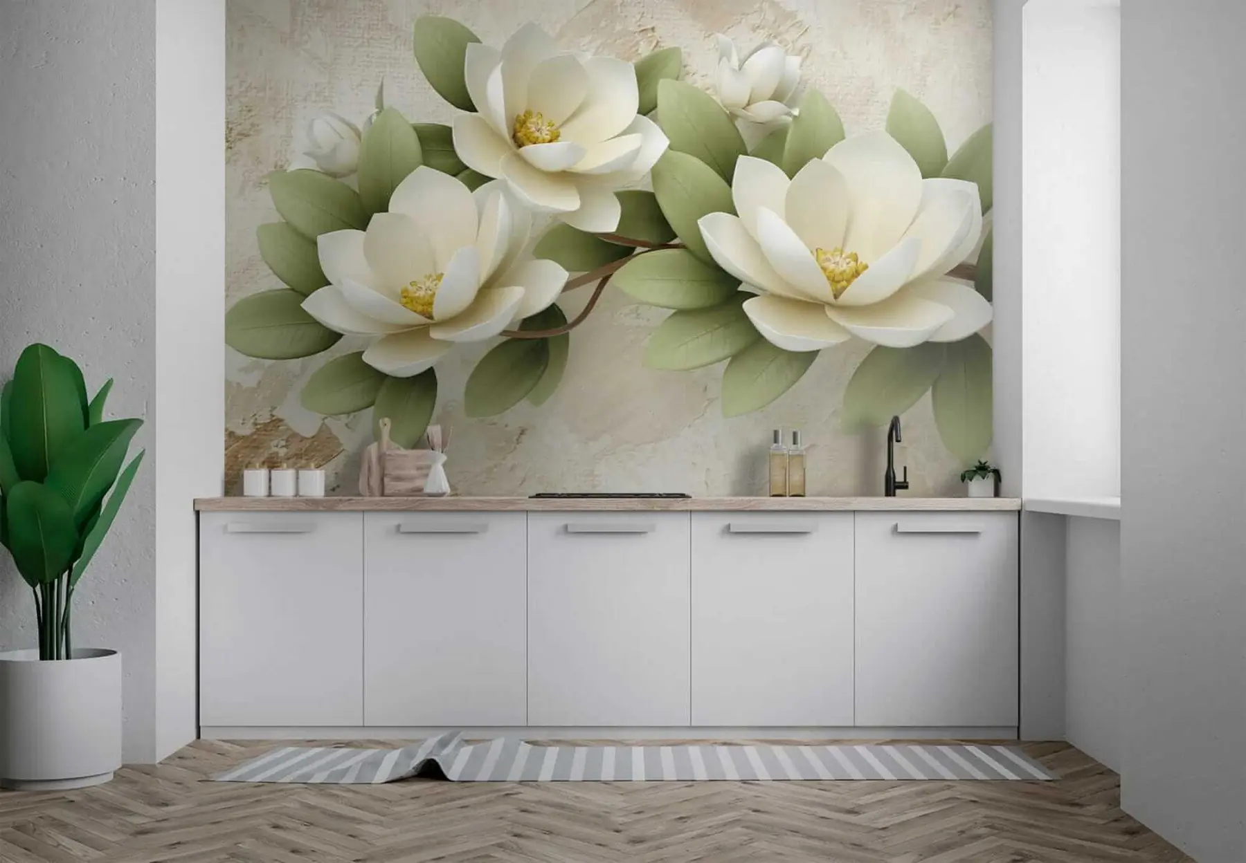 wall murals Љиљани на гранама u30219