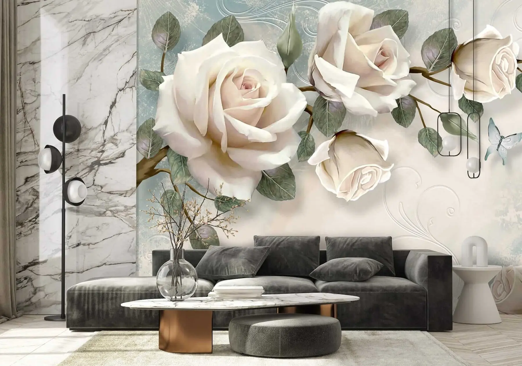 wall murals Крем руже u31353