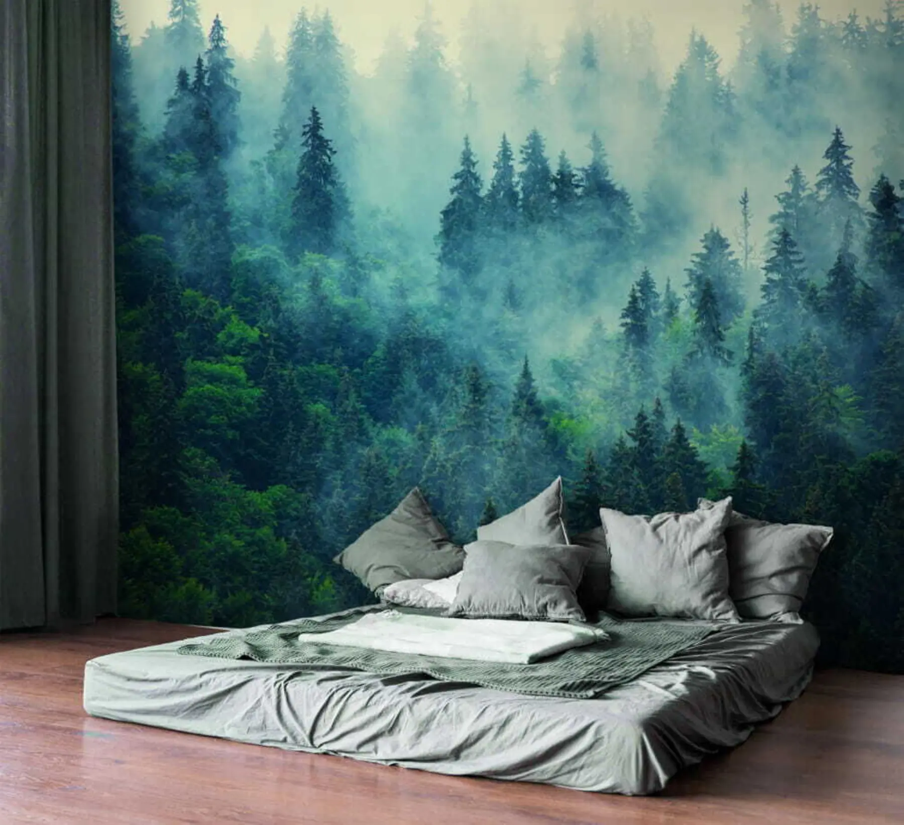 wall murals Магла шума ујутро u33150