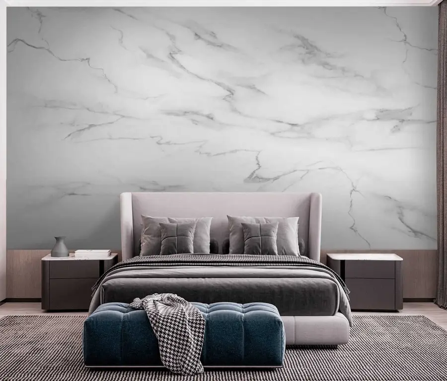 wall murals Mermer sa srebrnim žilama u34349
