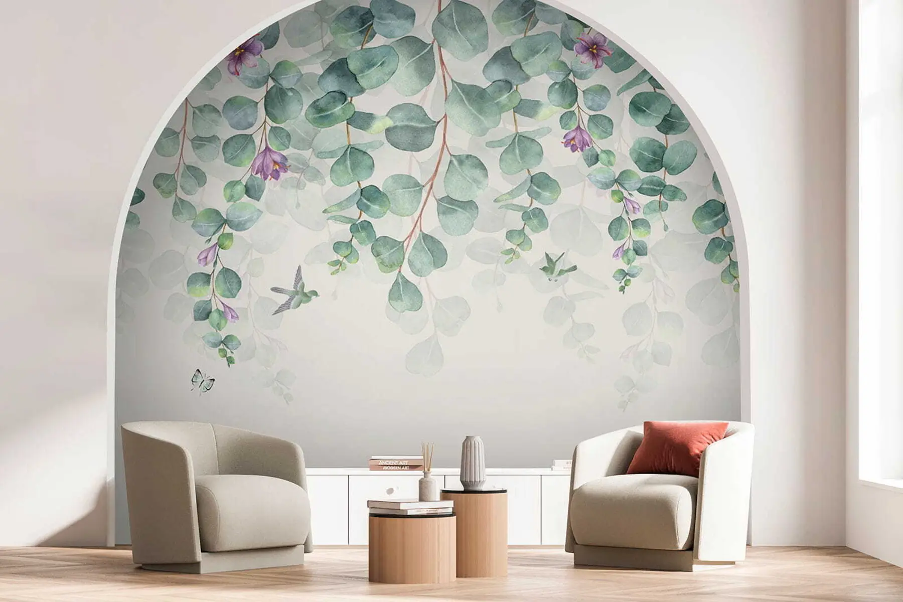 wall murals Висеће гране са цвећем u36206