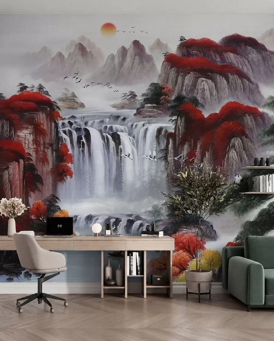 wall murals Водопад јапанских стила u36222