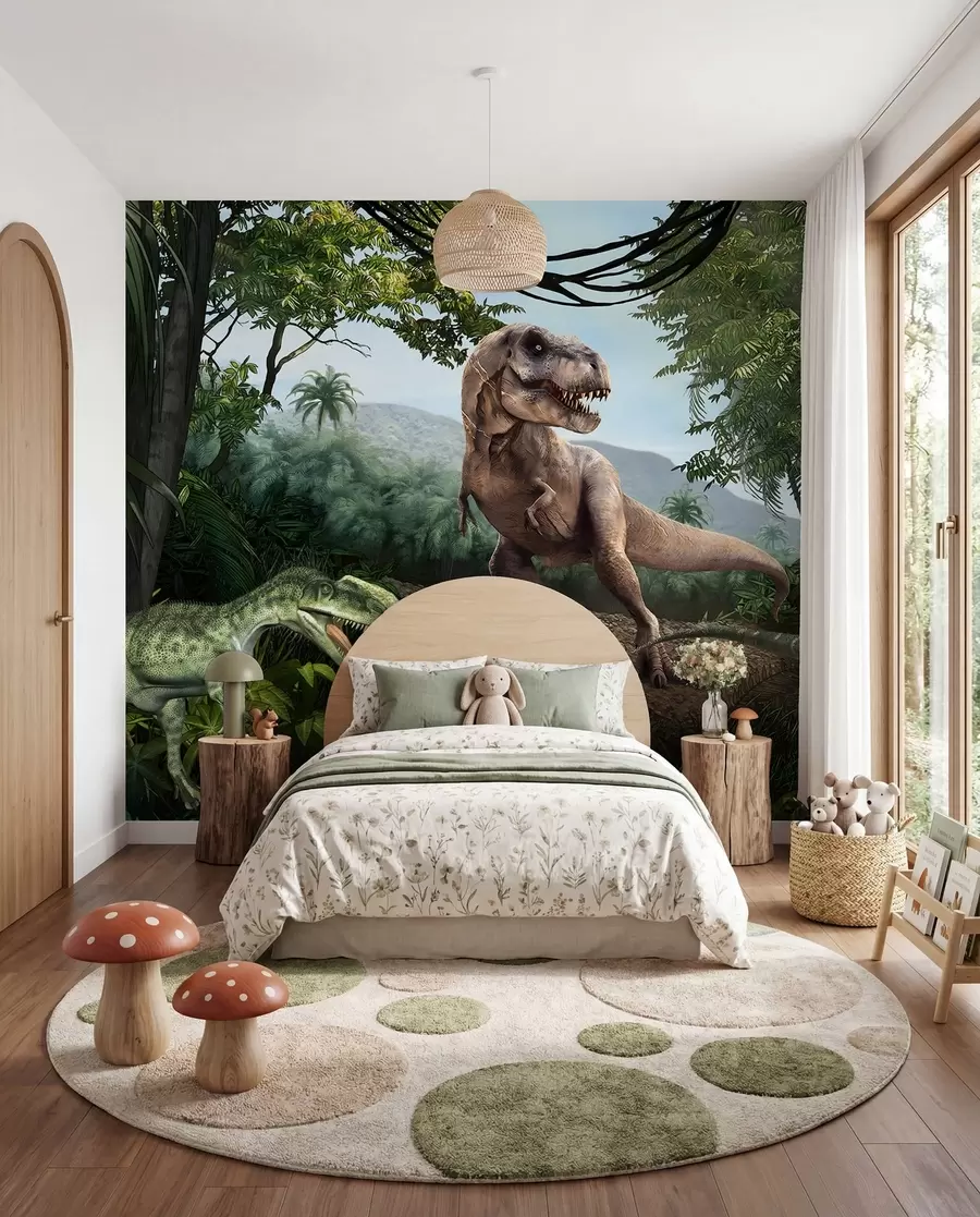 wall murals Dinosaurusi u džungli u36756
