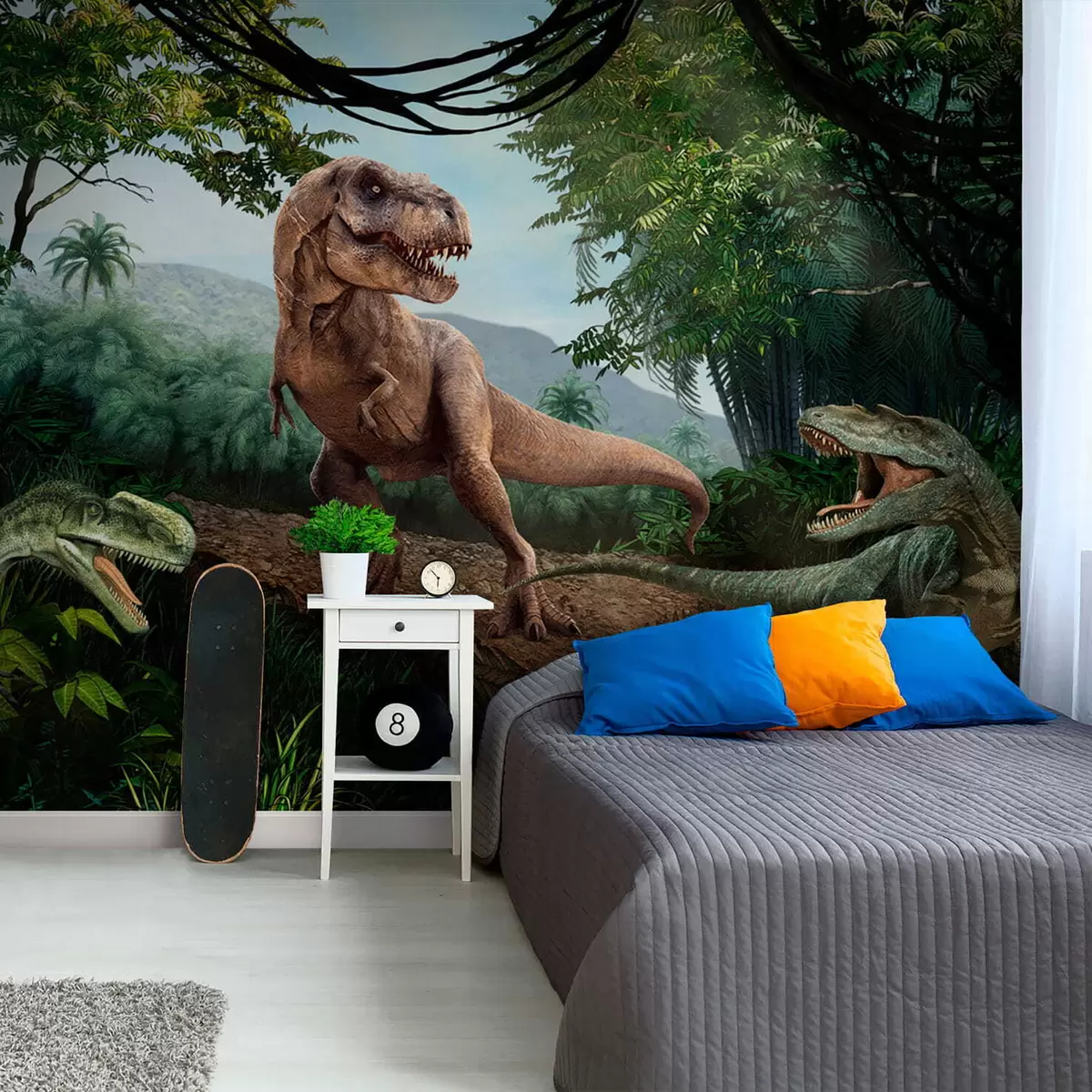 wall murals Dinosaurusi u džungli u36756