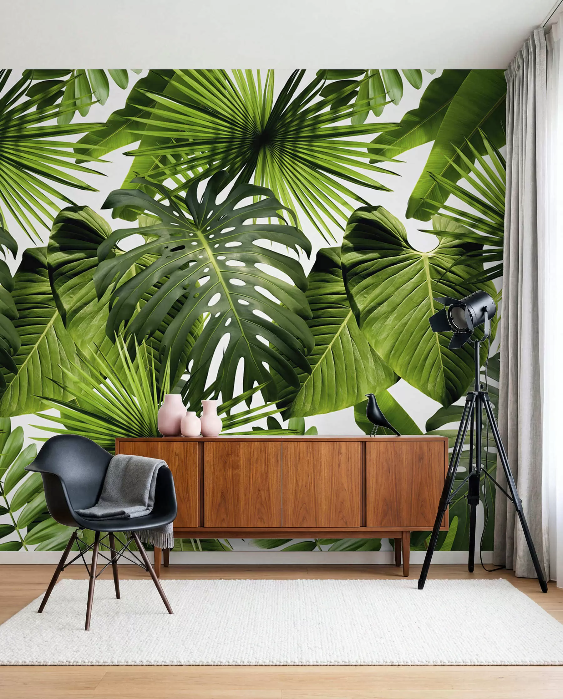 wall murals Tropsko zelenilo na svjetlu u37767