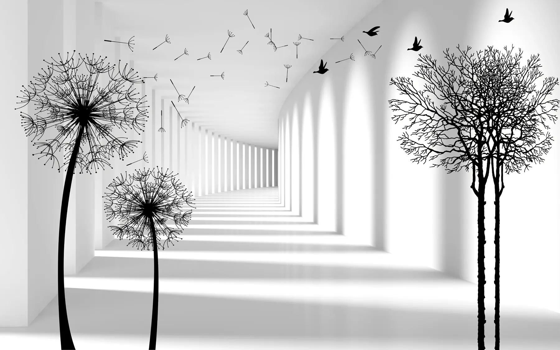 wall murals 3Д тунел и маслачак u37803