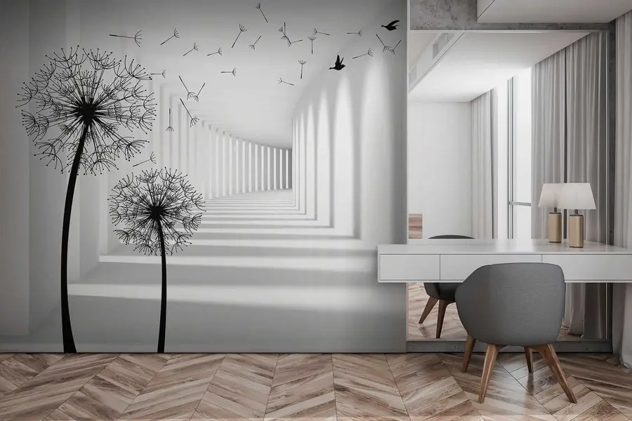 wall murals 3Д тунел и маслачак u37803