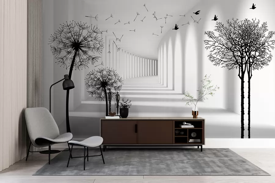 wall murals 3Д тунел и маслачак u37803